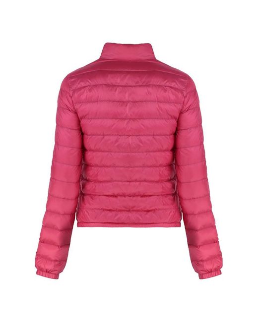 Moncler Pink Lans Full Zip Down Jacket