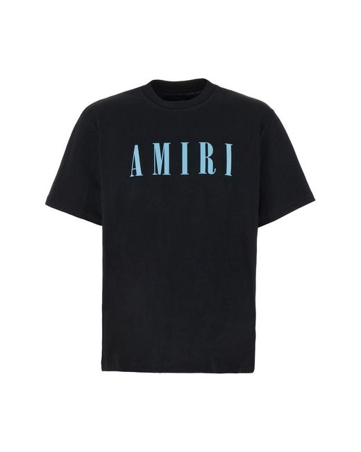 Amiri Black T-Shirt With Logo for men