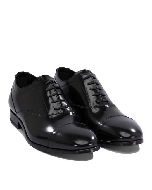 Fabi Black Lace-Up Shoes for men