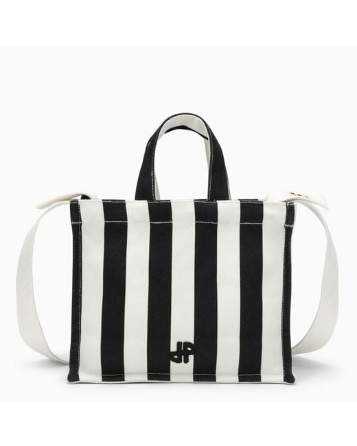 Patou Black Striped Handbag