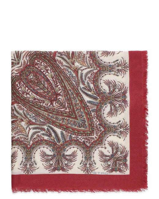 Etro Red Scarfs