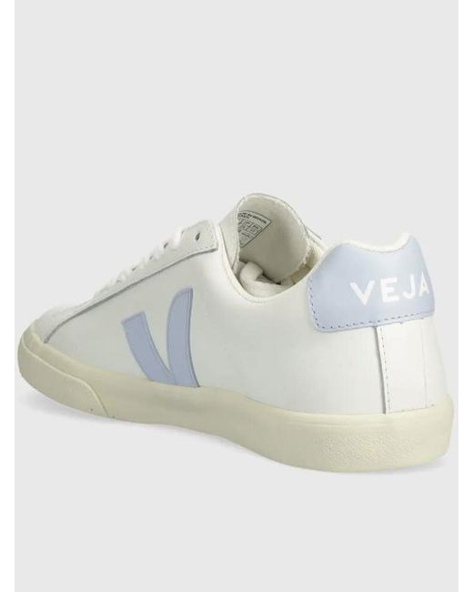 Veja White Esplar Leather Shoes for men