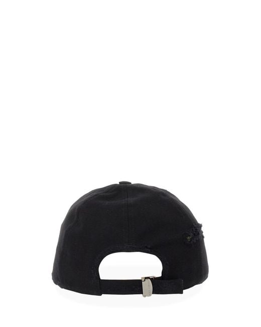 Dolce & Gabbana Black Baseball Cap With Logo Plaque for men