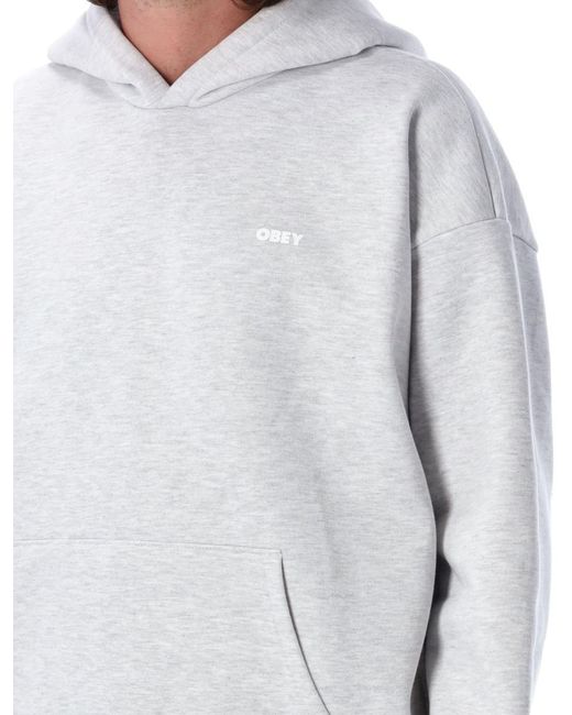 Obey Gray Bold Star Hoodie for men