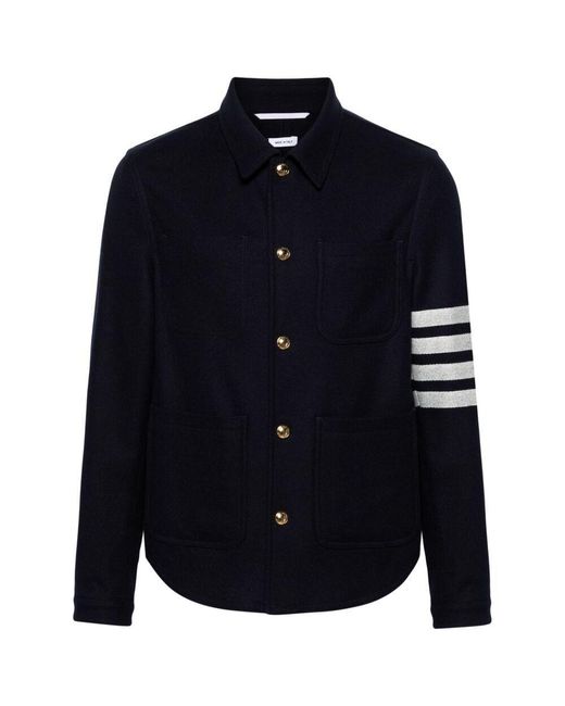 Thom Browne Blue Outerwears for men