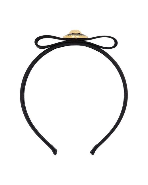 Versace Medusa Headband in Black | Lyst