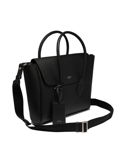 Ferragamo Black "East-West" Handbag for men