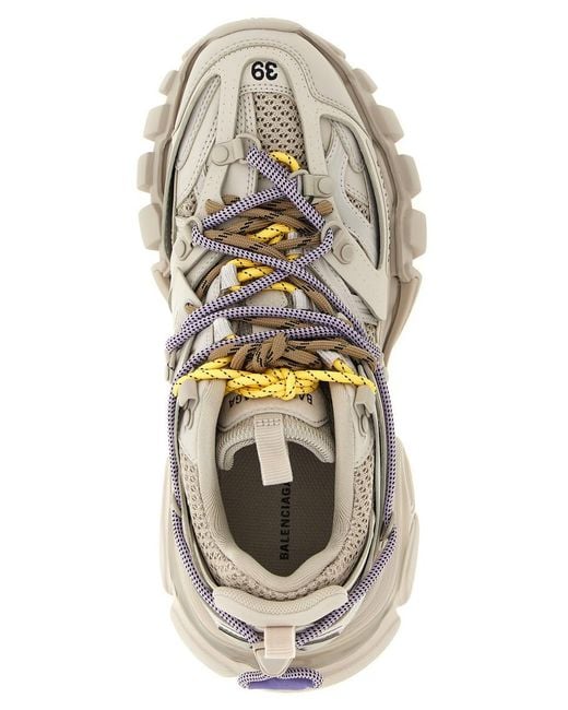 Balenciaga White 'Track Trail Laces' Sneakers