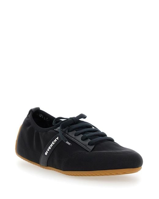 Givenchy Black Sneaker With Logo Lettering On The Side In Fabric Woman