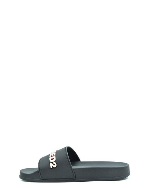 DSquared² Black Flip Flops