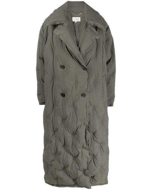 Maison Margiela Gray Padded Mid-length Coat