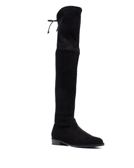 Stuart Weitzman Black Stunning Suede Knee-High Boots For