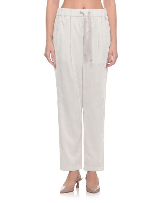 Herno White Trousers