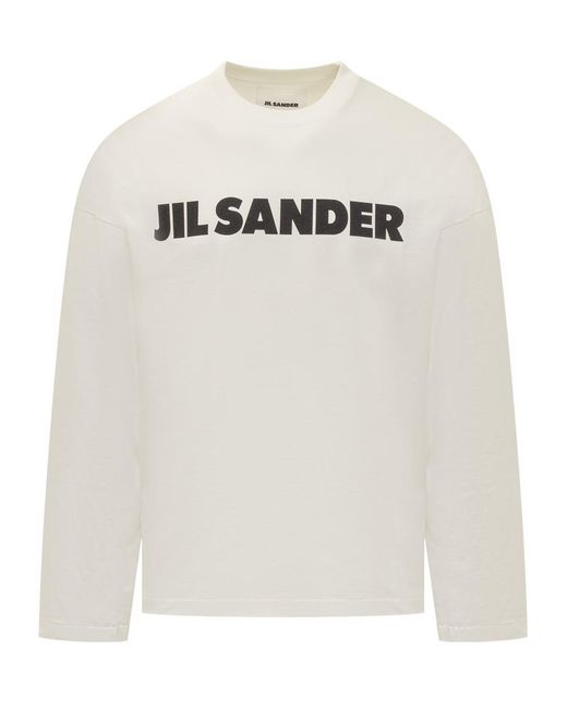 Jil Sander White T-shirt With Logo for men