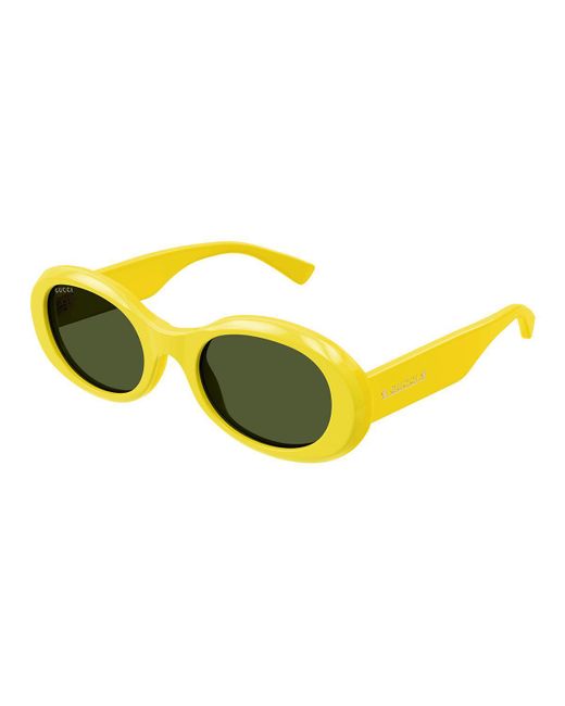 Gucci Yellow Sunglasses
