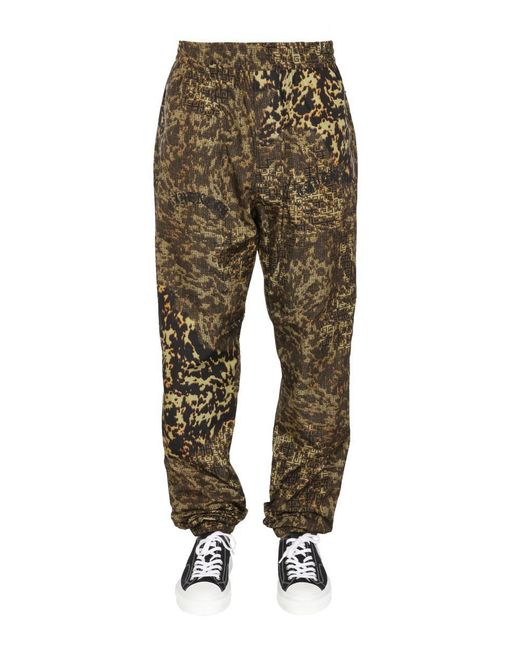 Givenchy Green 4G Print Trousers for men