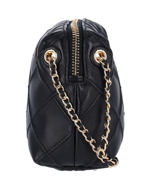 Tory Burch Black Mini Crossbody Bag "Fleming"