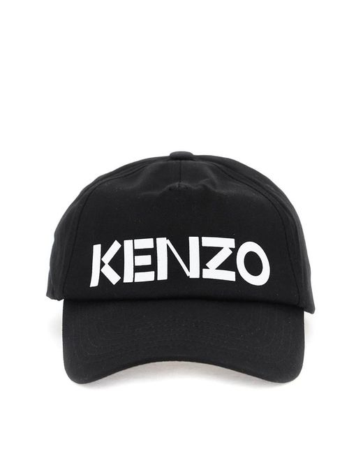 KENZO Black Graphy Baseball Cap for men