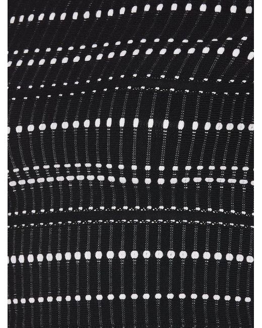 Alexander McQueen Black Knit Long Skirt