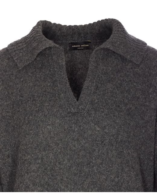 Roberto Collina Gray T-Shirts And Polos