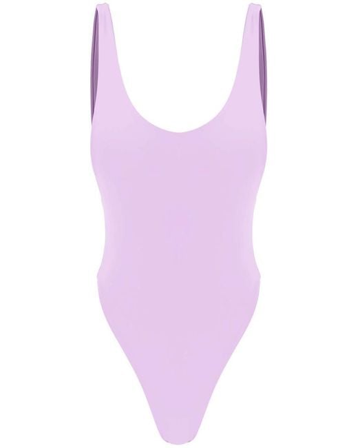 Reina Olga Purple 'funky' One-piece Swimsuit