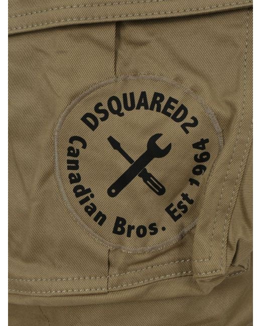 DSquared² Green Cargo Pants for men