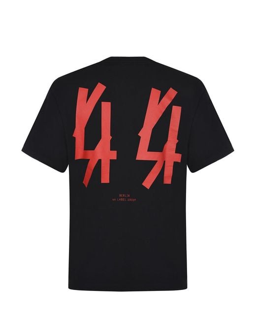 M44 LABEL GROUP Black T-Shirts And Polos for men