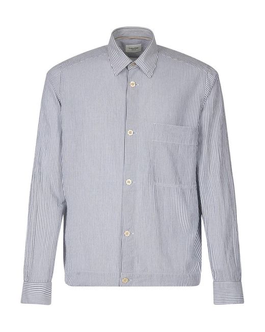 Tintoria Mattei 954 Blue Striped Shirt Clothing for men