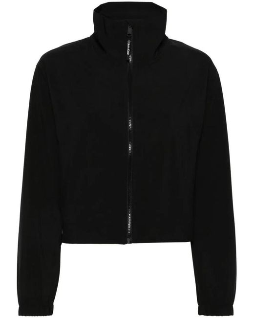 Calvin Klein Black Wo Woven Jacket