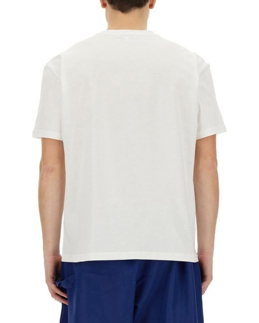 J.W. Anderson White Jersey T-Shirt for men