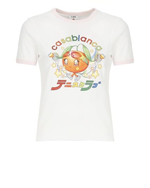 Casablanca White T-Shirts And Polos