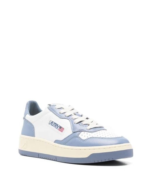 Autry Blue Lace Up Sneakers
