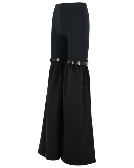 Coperni Black Flare' Polyamide Blend Pants