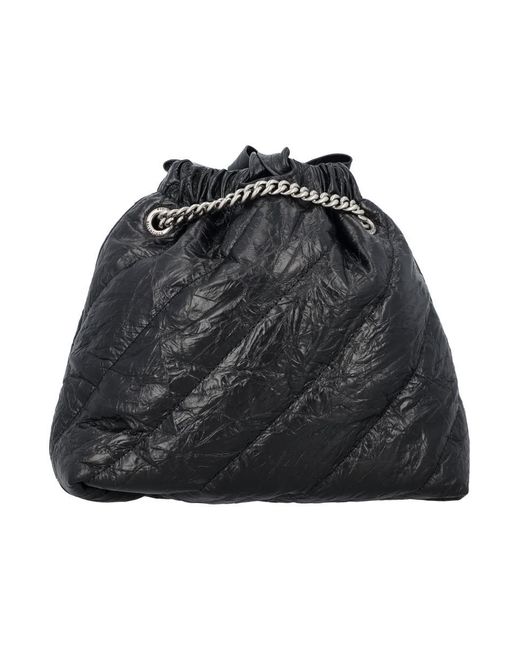 Balenciaga Black Quilted Crush Xs Tote Bag