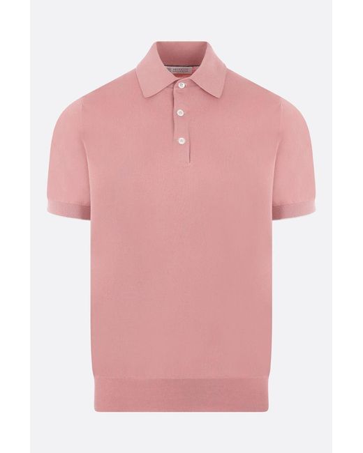 Brunello Cucinelli Pink T-Shirts And Polos for men