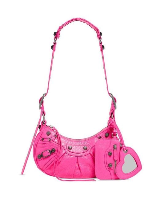 Balenciaga Pink Le Cagole Xs Shoulder Bag