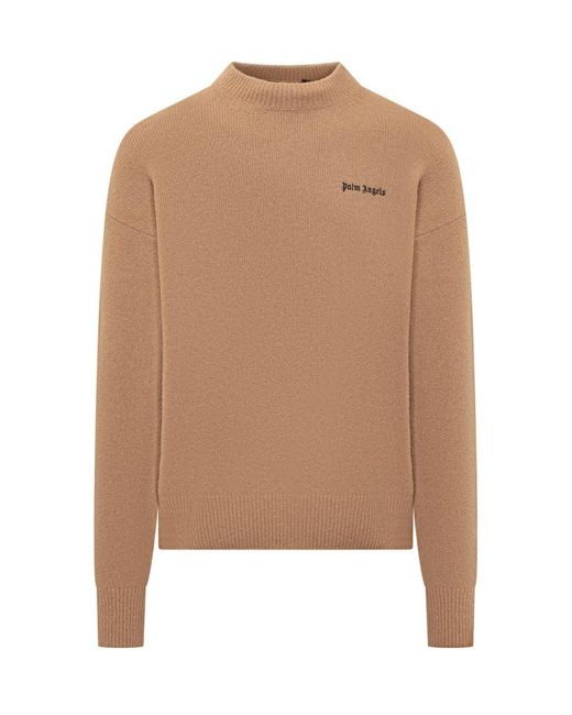 Palm Angels Natural Logo Sweater for men