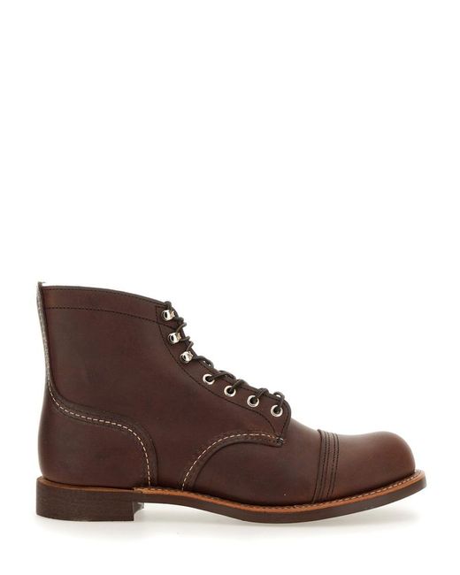 Red Wing Brown Wing Shoes Leather Boot for men