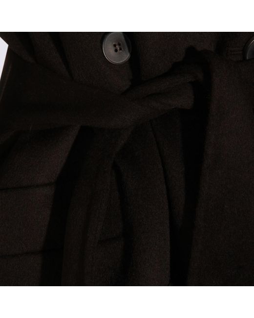 The Dynamis Studio Black Wool Coat