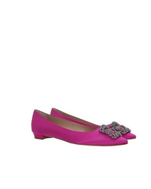 Manolo Blahnik Purple Flat Shoes