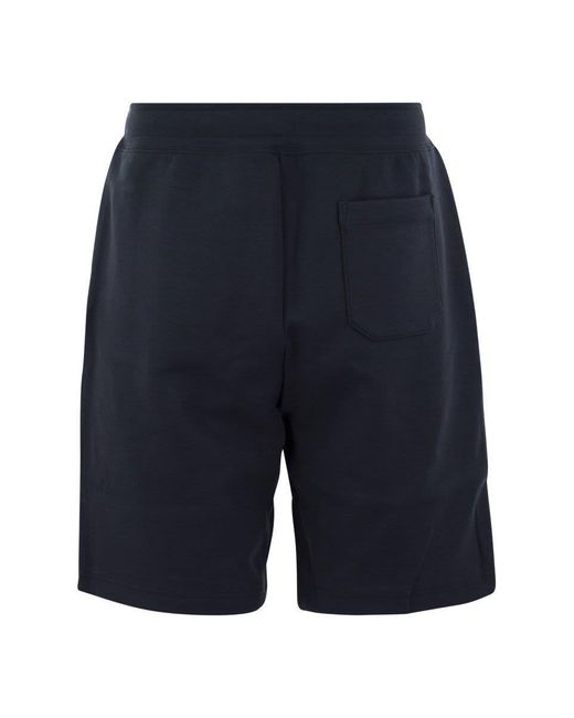Ralph Lauren Blue Double-Knit Shorts for men