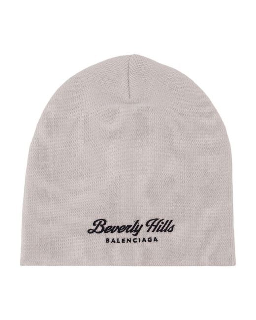 Balenciaga Gray Beverly Hills Beanie