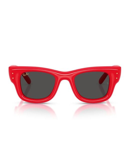 Ray-Ban Red Rb4940 Wayfarer Puffer By Asap Rocky Sunglasses