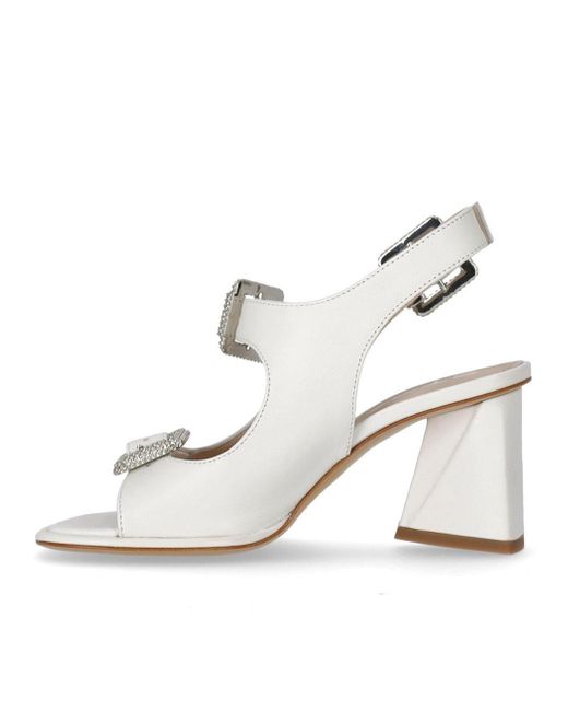 Strategia Nature White Heeled Sandal