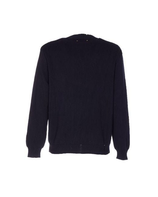 Golden Goose Deluxe Brand Blue Sweaters for men