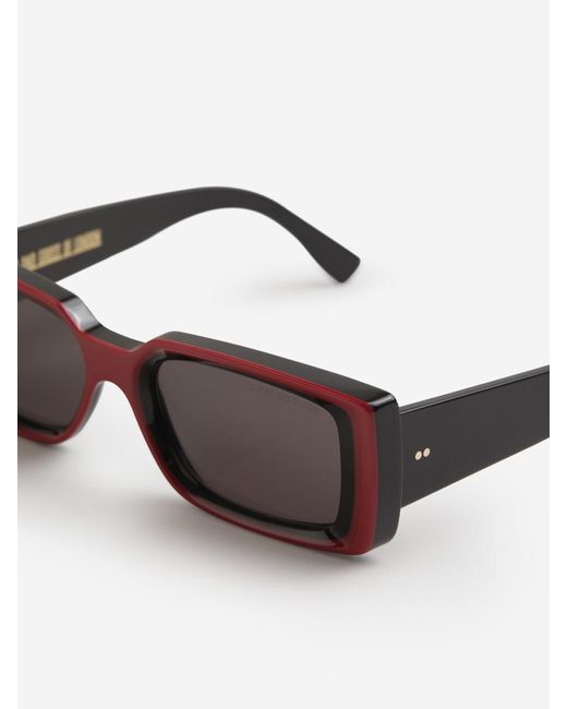 Cutler & Gross White Rectangular Sunglasses for men