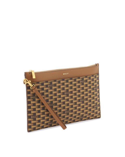 Bally Brown Pennant Pouch for men