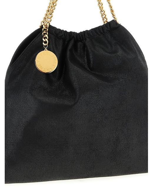 Stella McCartney Black 'Falabella Drawstring' Shoulder Bag I