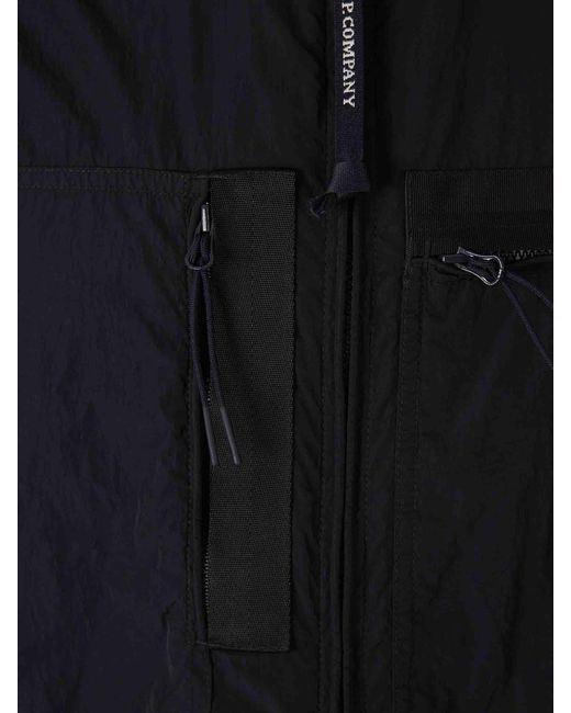 C P Company Blue Chrome-R Zip Jacket for men