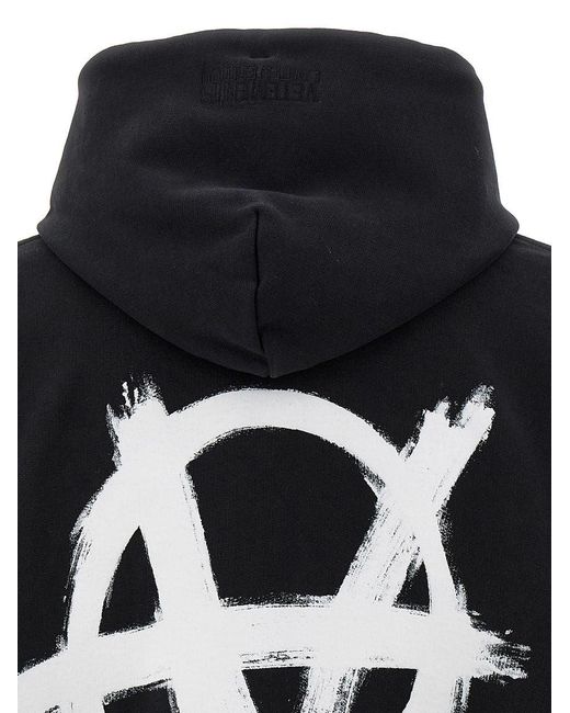 Vetements Black Diuble Anarchy Sweatshirt